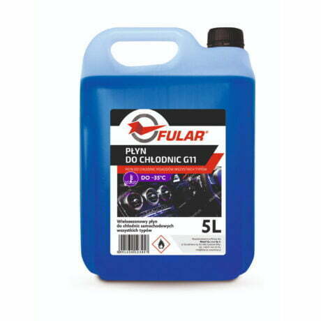 Fular  - wielosezonowy płyn do chłodnic niebieski G11 - do chłodnic samochodowych wszystkich typów - 5 litrów